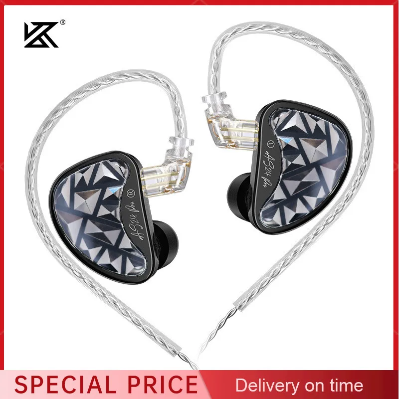 KZ AS24 PRO 24 Unit 12BA Balanced Armature Drive Adjustable Earbuds HIFI in Ear Wired Gaming Monitoring Earphones