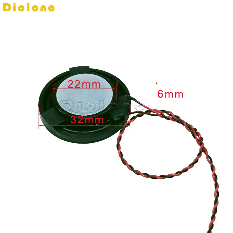 4Ohms 2W 32MM Round Speaker Thickness 6MM Complex Film Bass Loudspeaker For High-end Toys E-book