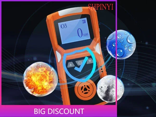 Rechargeable Personal Security Alarm O3 Ozone Gas Detector Industrial Usage Oxygen Measurement Device Ex Certificate LCD Display