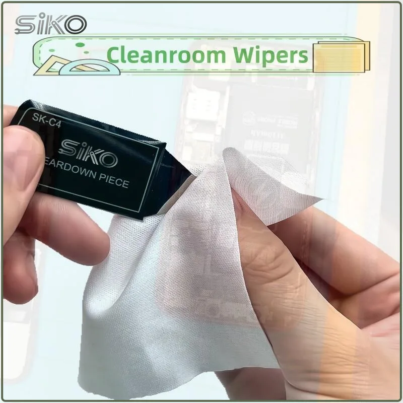 100 قطعة/الوحدة مكافحة ساكنة غرف الأبحاث مساحات الغبار خالية مسح القماش شاشة الهاتف اللوحة الأجزاء الإلكترونية تنظيف الملابس ممسحة
