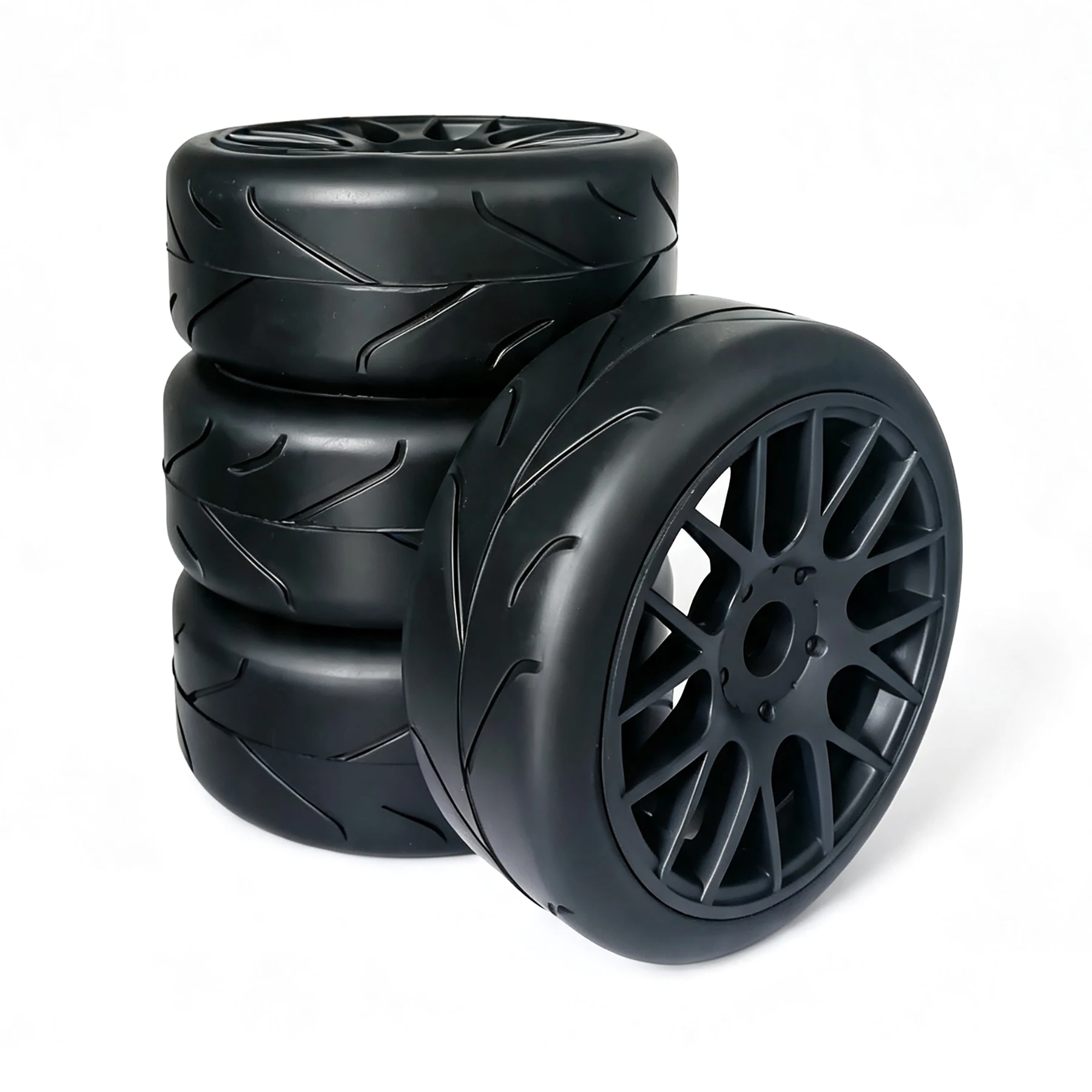 1/8 Rally Tires 106m Drift Wheels 17mm Hex for RC Racing On Road Car HPI WR8 HSP FS ZD Hobao ARRMA Redcat Losi Kyosho VRX Parts