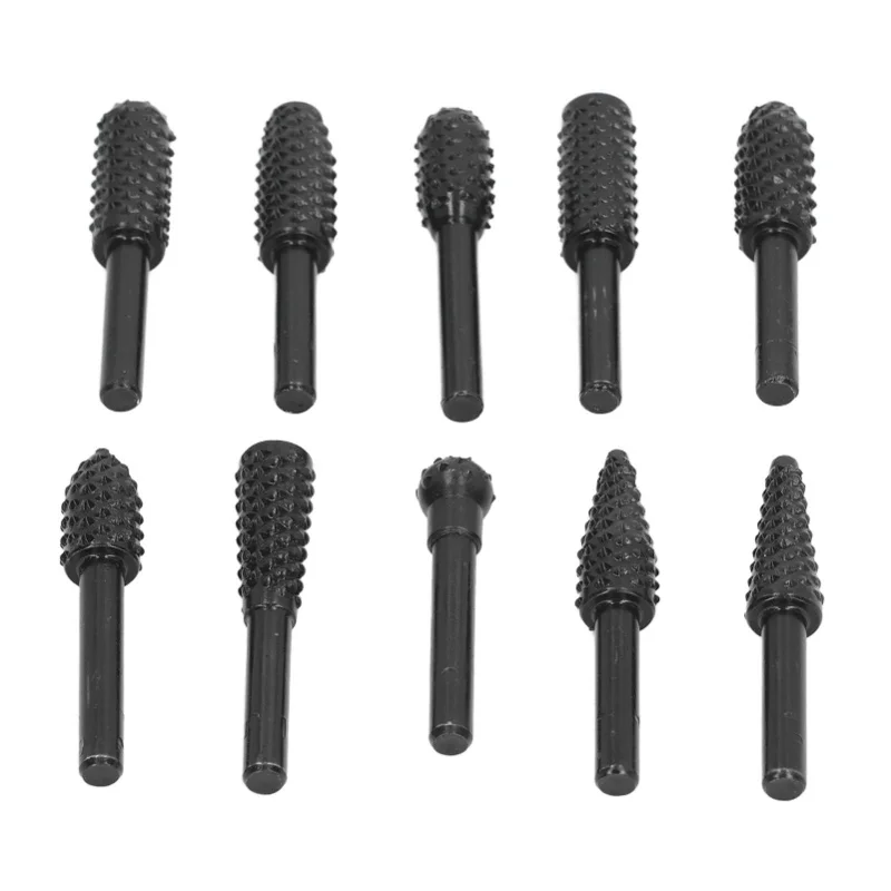 carbide-burr-set-1-4in-shank-double-cut-die-grinder-rotary-tool-rasp-bits-wood-carving-accessories