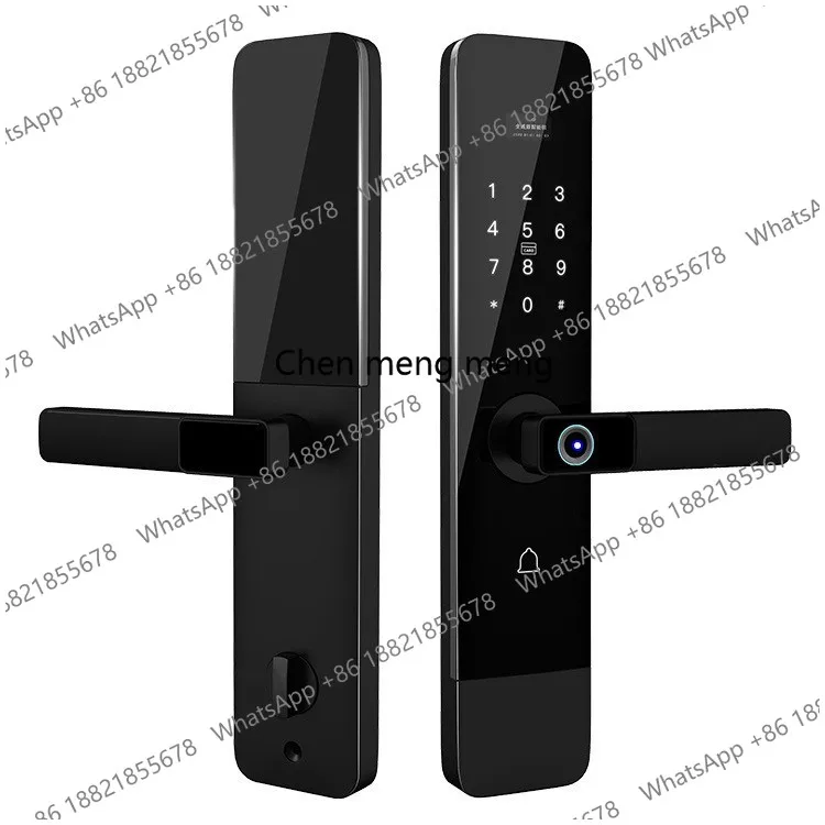 

Замок для дома и квартиры с функцией распознавания отпечатков пальцев, считывателем карт и ключом, антивандальный.