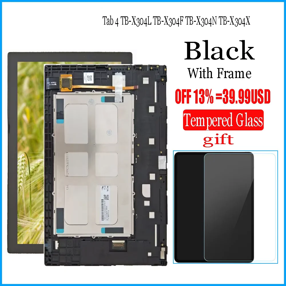 

Touch Panel LCD Display 10.1'' Inch For Lenovo Tab 4 TB-X304L TB-X304F TB-X304N TB-X304X TB-X304 Touch Screen Digitizer Assembly