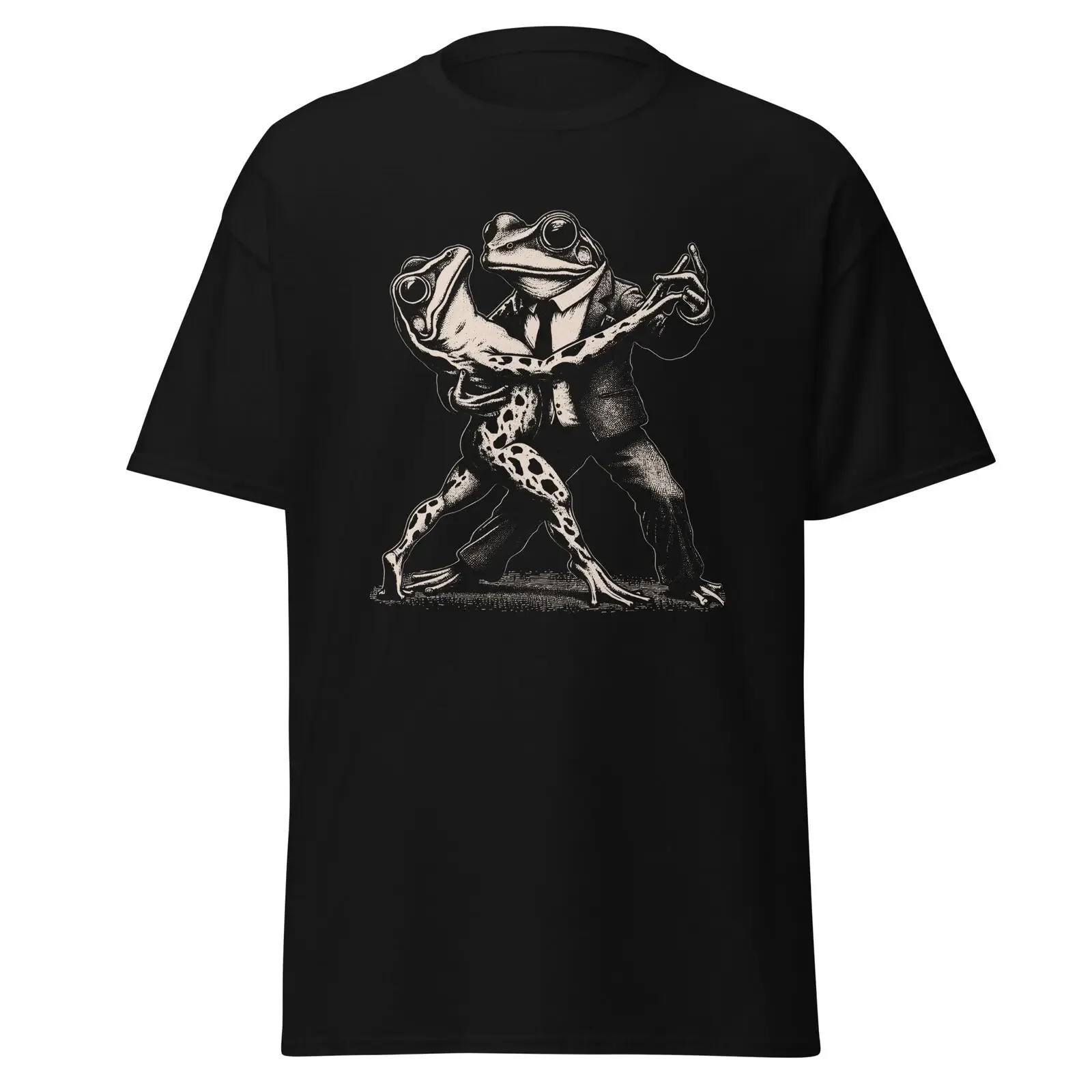 Dancing Frog 90s Retro Style Men's T-Shirt Graphic Novelty Cotton Gift Tee image 4