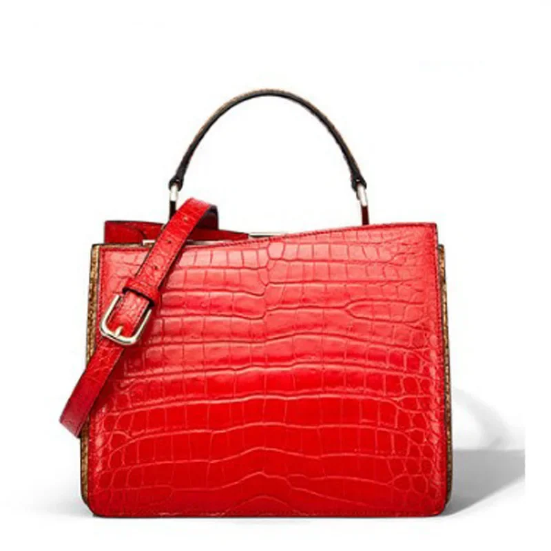 gete new Crocodile bag lady bag new  lady handbag cross women handbag red