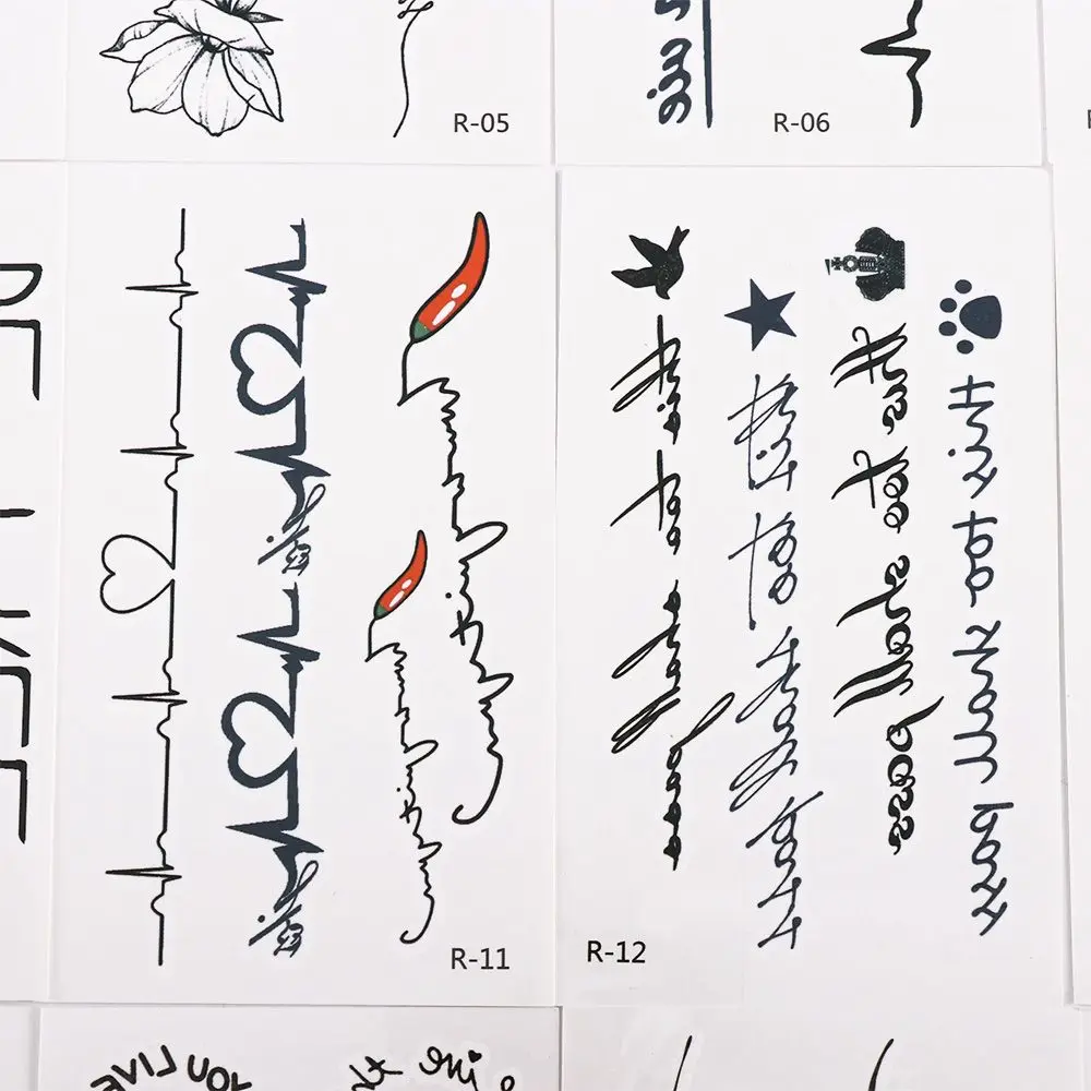 

Girls Tatouage Temporaire Women Temporary Tattoo Stickers Art Stickers Tattoo Decals Clavicle Fake Tattoo