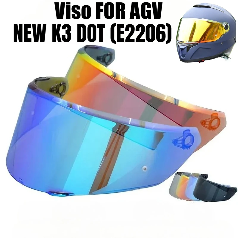 

K3 DOT(E2206) Helmet Visor for NEW AGV K3 2023 2024 Motorcycle Helmet Glasses Lens Windshield Shield Goggles Lens Accessories