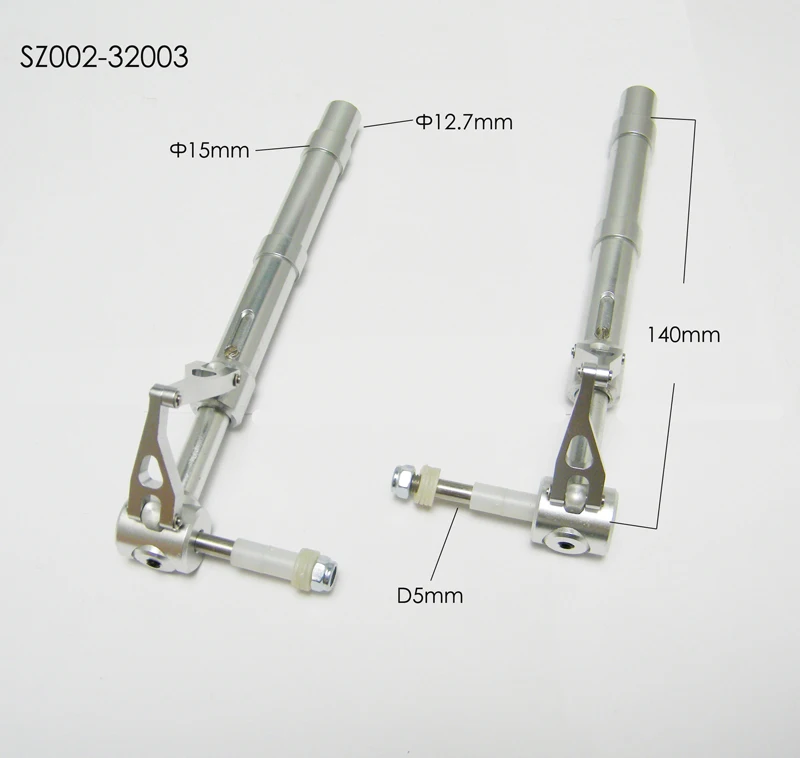 Amortisseur en métal XAERO 12,7 mm x 140 mm pour train d'atterrissage d'avion RC avec amortissement des vibrations