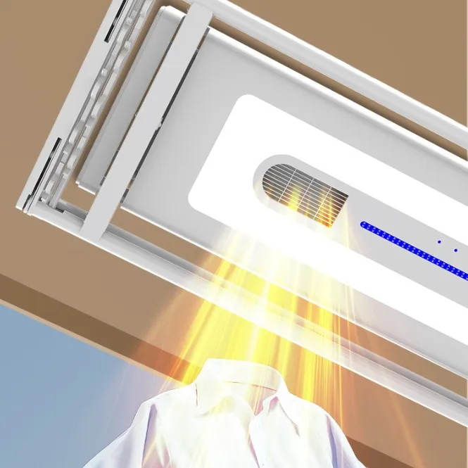 Clothes drying rack, surface-mounted smart home drying rod, encryption, thickening and lifting, automatic balcony drying rod