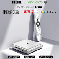 MECOOL TVBox Android 11 with Google Netflix Dolby Atmos Dolby Vision Certified 4GB 32GB HDR10+ 4K 2.4G/5G 1000M Streaming Box