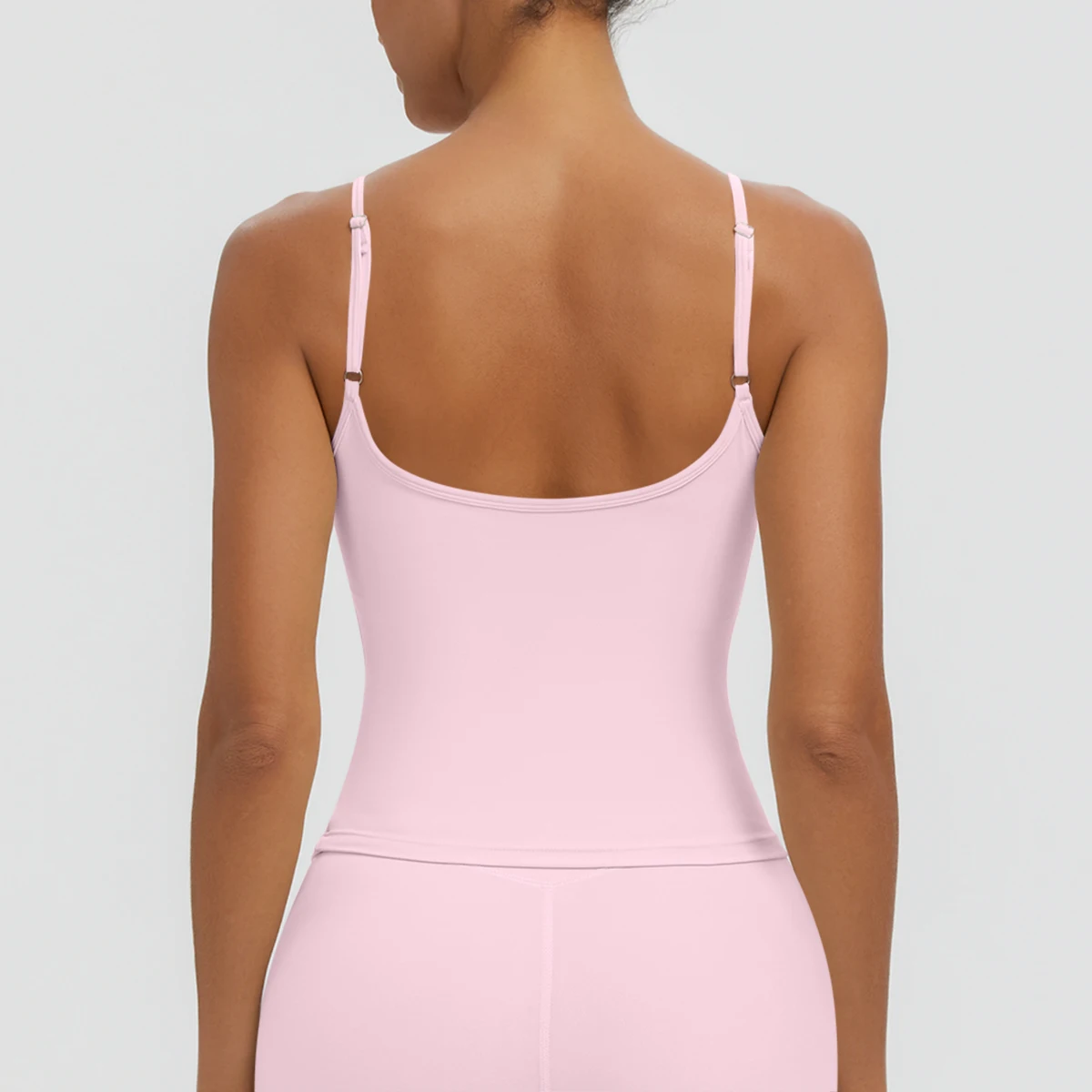 Summer Backless Sling Yoga Vest for Women Shock-absorbing Running Yoga Tank Top Solid Color Gather Running Sports Yoga Vest
