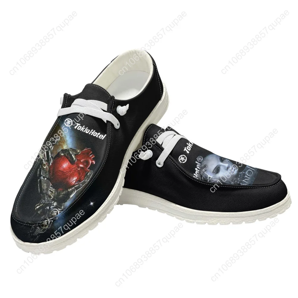 Tokio Hotel Casual Shoes Germany Rock Band Men Woman Flat Shoe Breathable Indoor Lightweight Footwear Couple Custom Made Shoe