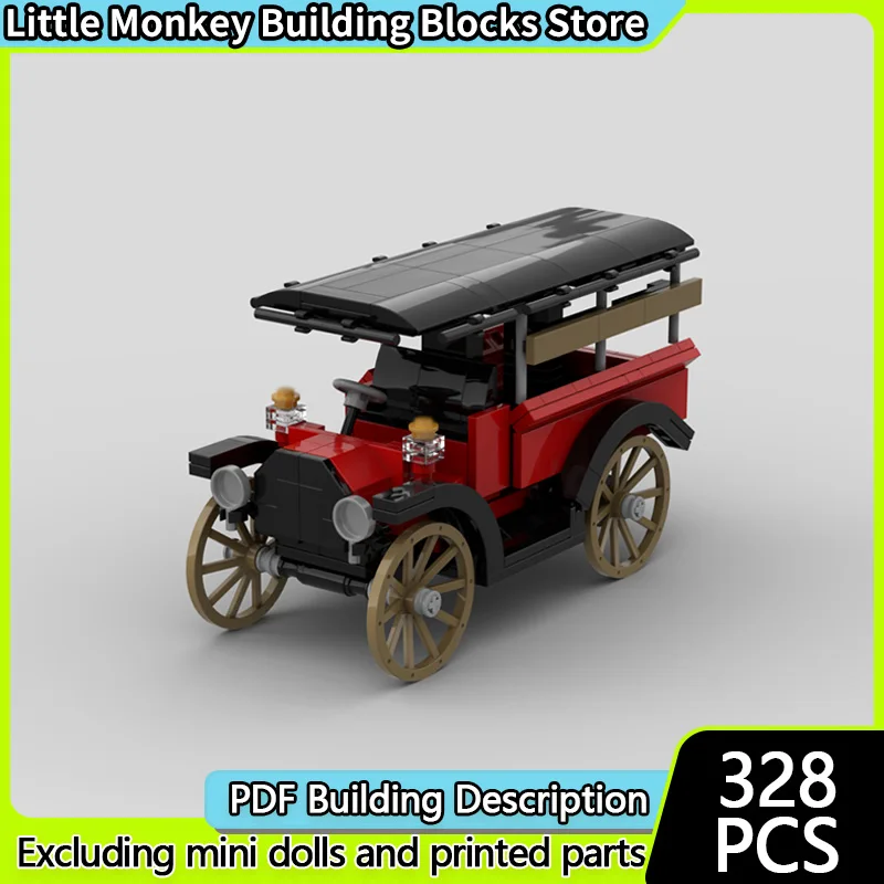 

City Car Model MOC Building Bricks Old-Fashioned Harvester Modular Technology Children Holiday Gifts Assemble Toys Suit