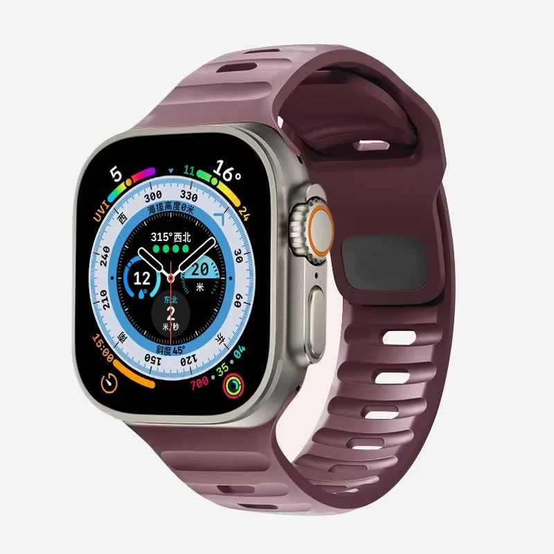Silikonarmband für Apple Watch Band Ultra 3 49 mm 44 mm 45 mm 42 mm 41 42 mm 46 mm Sportuhrenarmband Iwatch Serie 11/10/9/8/se Armband – Detail 9