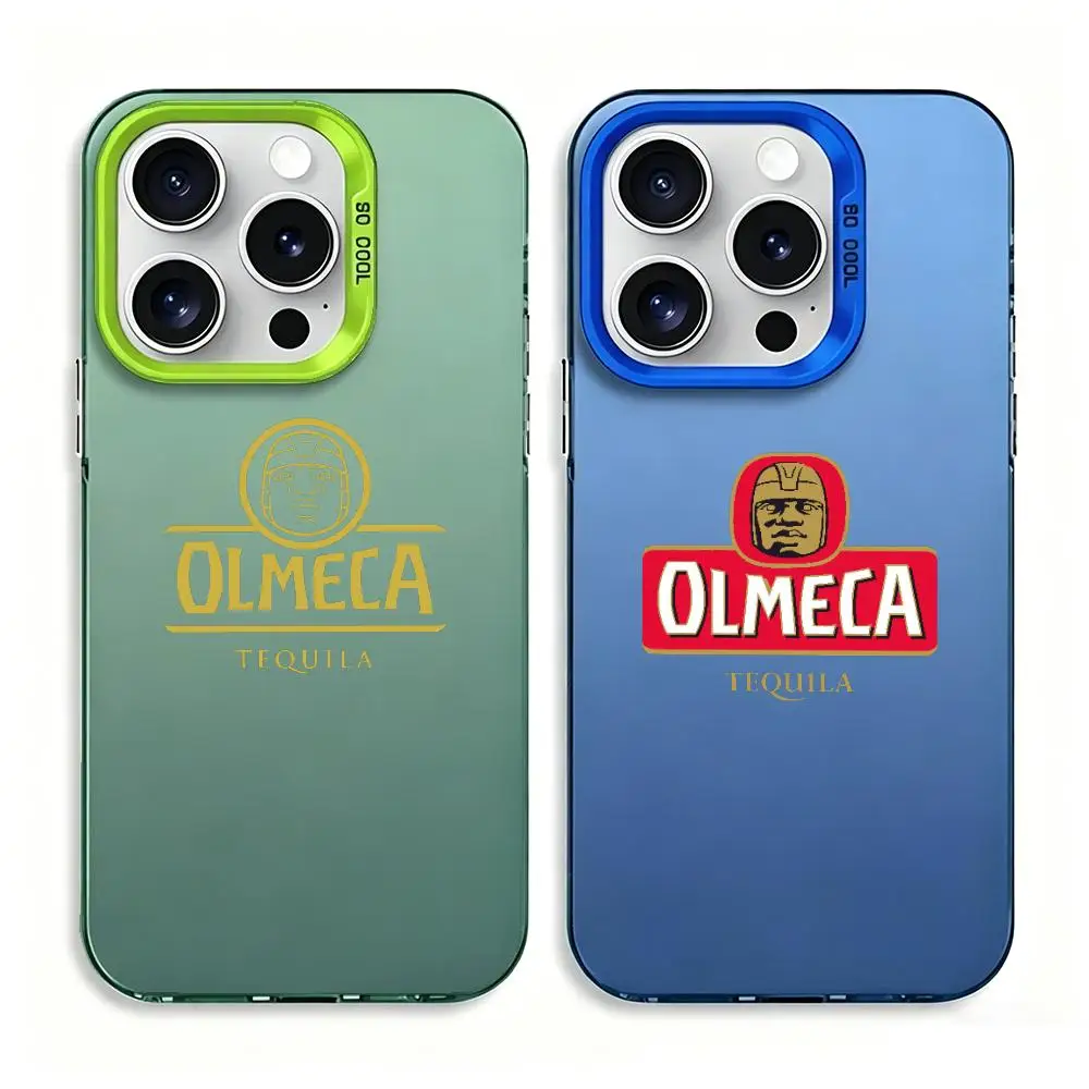 Funda para Teléfono 1P-Olmeca Tequila Plateada, Moderna, con Estampado, Compatible con Todas las Series de iPhone 11/12/13/14/15/16