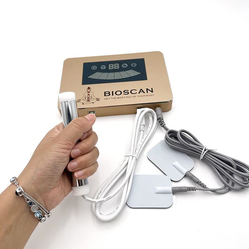 2025 محلل الصحة محلل الرنين المغناطيسي مع جهاز استشعار اليد تشخيص الجسم هدية
