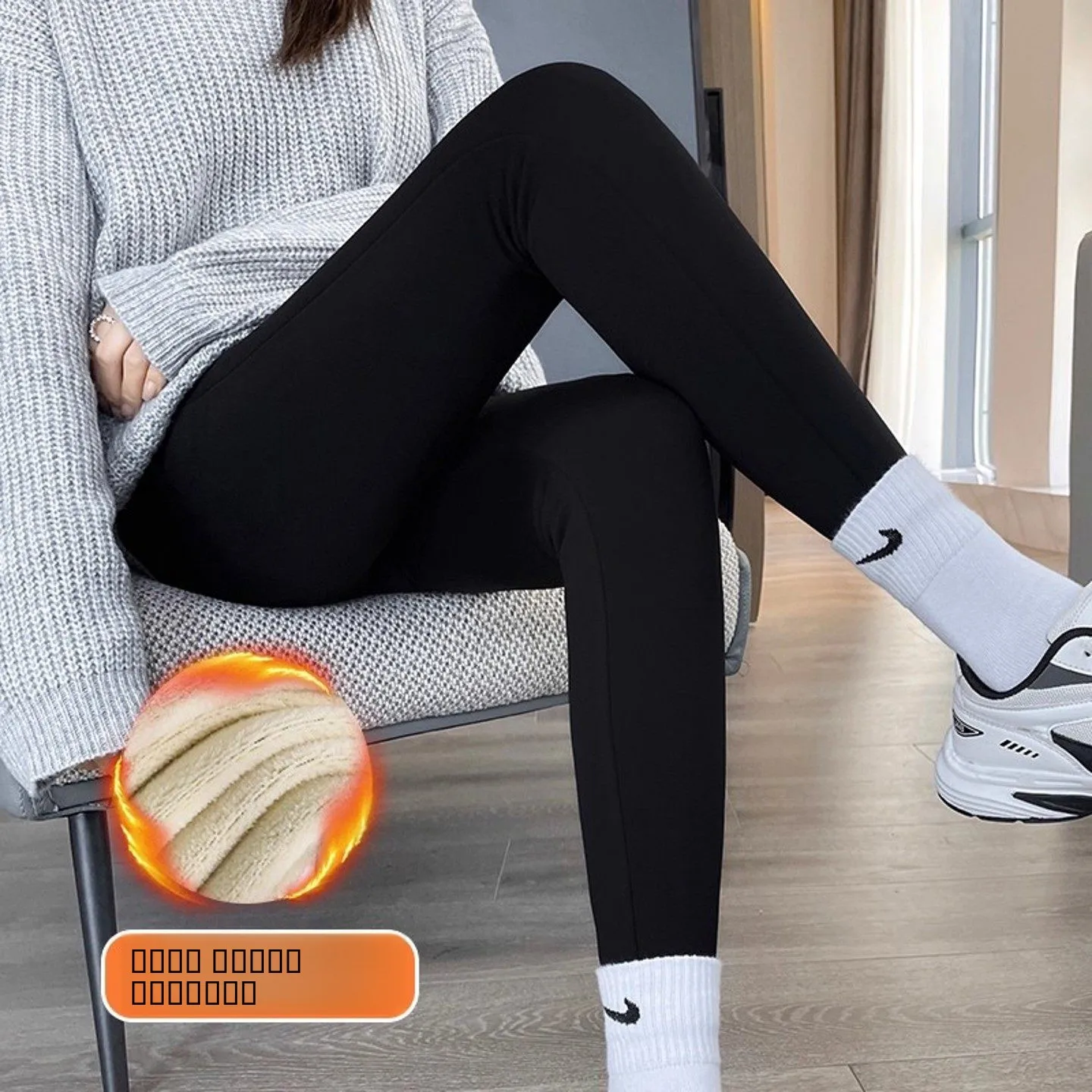 

Женские утепленные хлопковые брюки для йоги с высокой талией и флисовой подкладкой, осенне-зимние, модные, повседневные