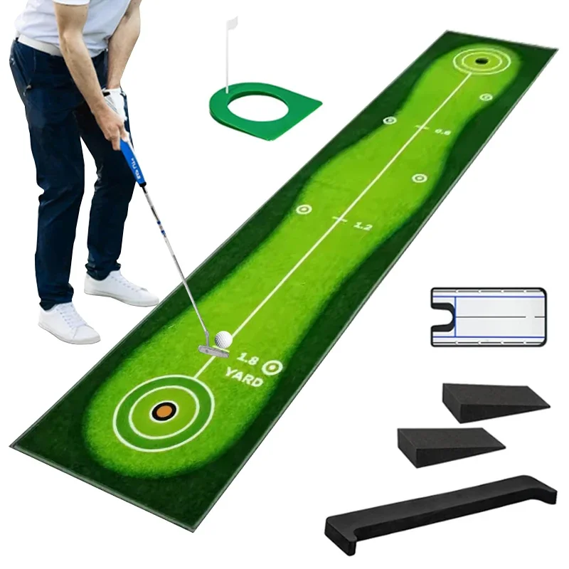 Custom Golf training  mat aid strike Golf course practice hitting putting green mat for indoor