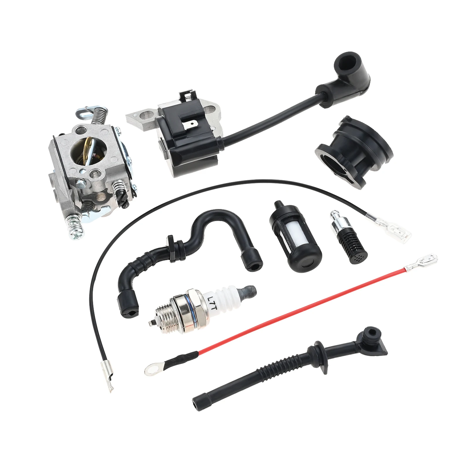 

Карбюратор с катушкой зажигания, прокладка свечи зажигания, комплект топливного фильтра C1Q-S57 C1Q-S57A, карбюратор, подходит для бензопилы STIHL 017 018 MS170 MS180