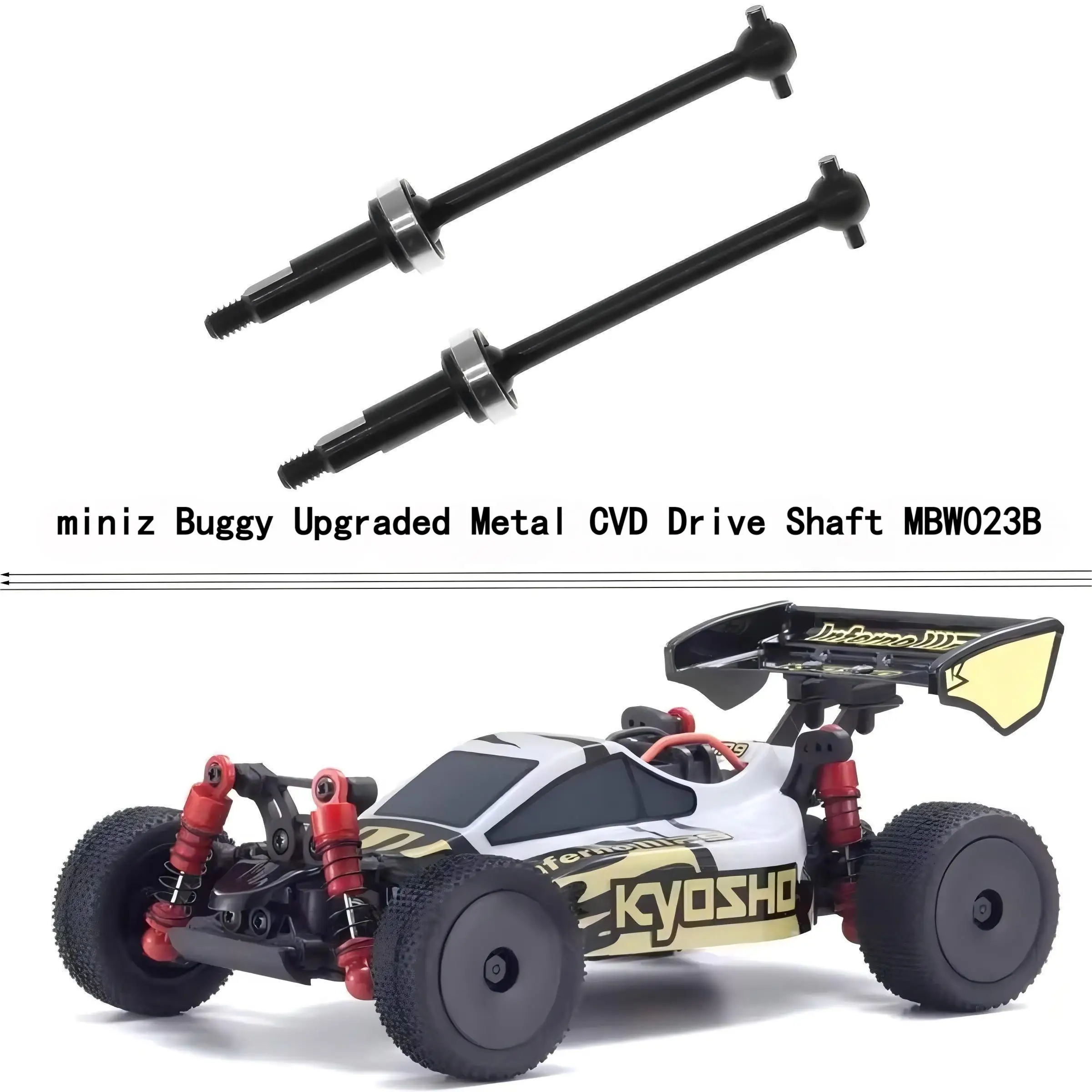 FC Racing 45# Steel CVD Drive Shaft Axle Set for Kyosho Mini-Z MBW023B/MB-010 VE, Performance RC Car Upgrade Parts