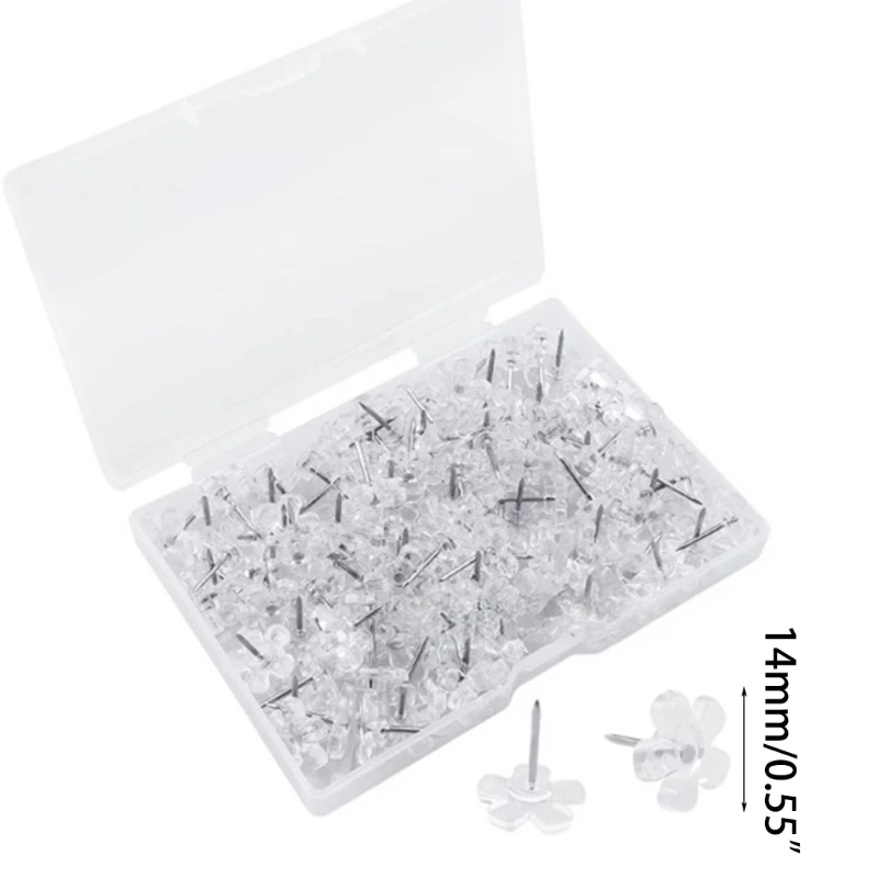 K1AA 100 Miếng Hoa May Chân Thẳng Chân Cho Vải Quần Áo DIY May Thủ Công, Pushpins Bản Đồ Chân Cho Nút Chai Ban