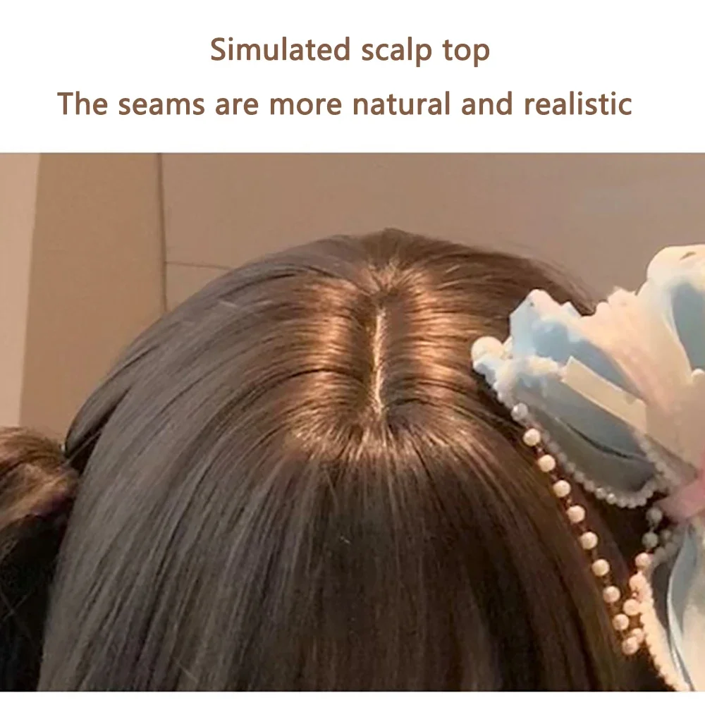 22 بوصة بروتين الحرير ذيل حصان مزدوج تجعيد الشعر الروماني الشعر الاصطناعية مناسبة للنساء اليومية شخصية لوليتا شعر مستعار