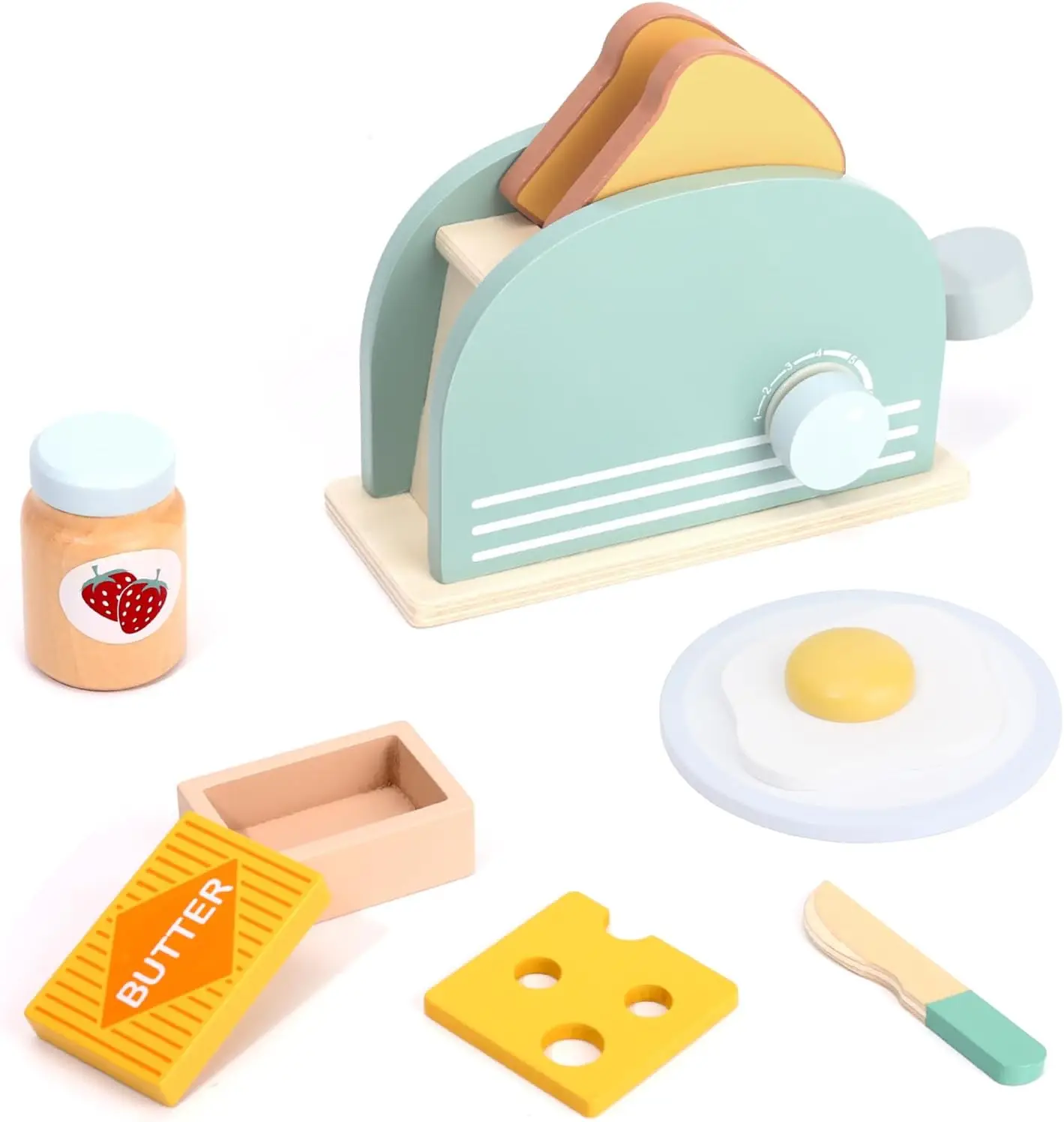 Wooden Simulation Kitchen Toy Set Pretend To Cook Play House Early Education Toy Bread Machine for Kids Christmas Gifts