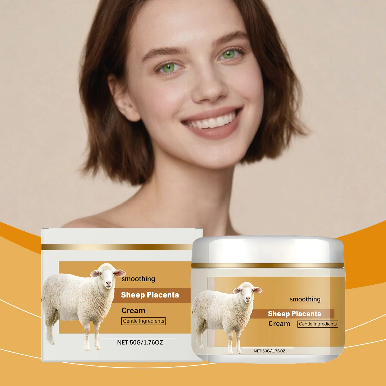 

Sheep Placenta Moisturizer – Gentle formula, hydrating, brightening daily cream