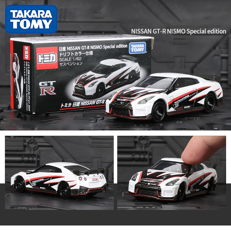 TOMY NISSAN GTR NISMO Specjalna edycja Alloy Car Diecasts i pojazdy zabawkowe Model samochodu Miniaturowy model samochodu w skali dla dzieci