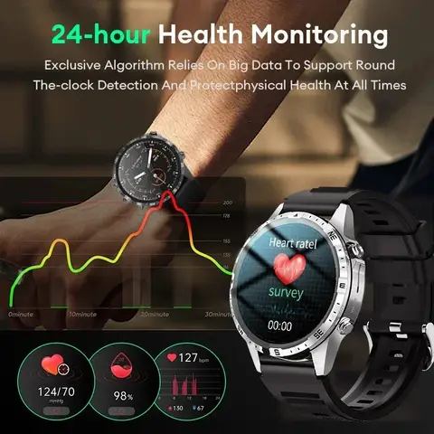 Ny för Xiaomi S4 Ultra utomhussport smartklocka herr 1,53 tum AMOLED NFC GPS kompass puls vattentät BT-samtal smartklocka 10 best sales Xiaomi smartklocka - №4