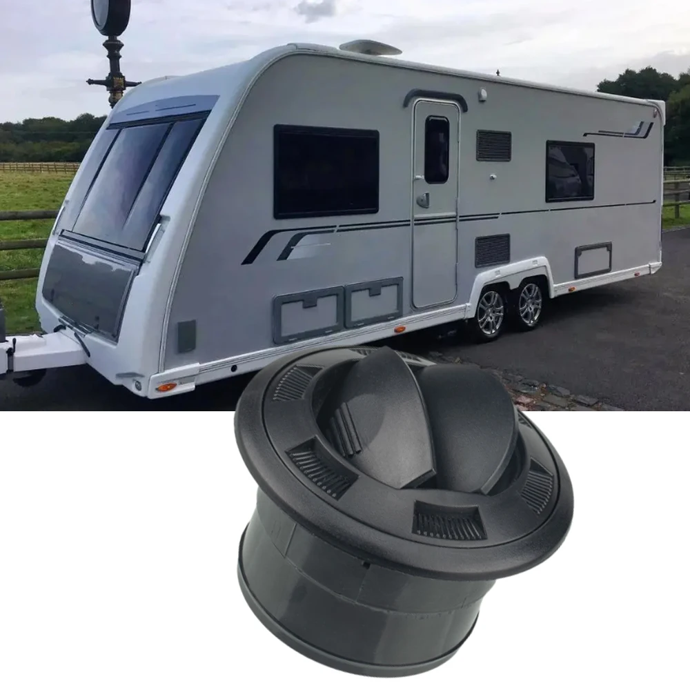 

75 мм черное вентиляционное отверстие для кондиционера, закрывающееся вращающееся автомобильное отверстие для кондиционера Φ100/75 для автобуса Rv