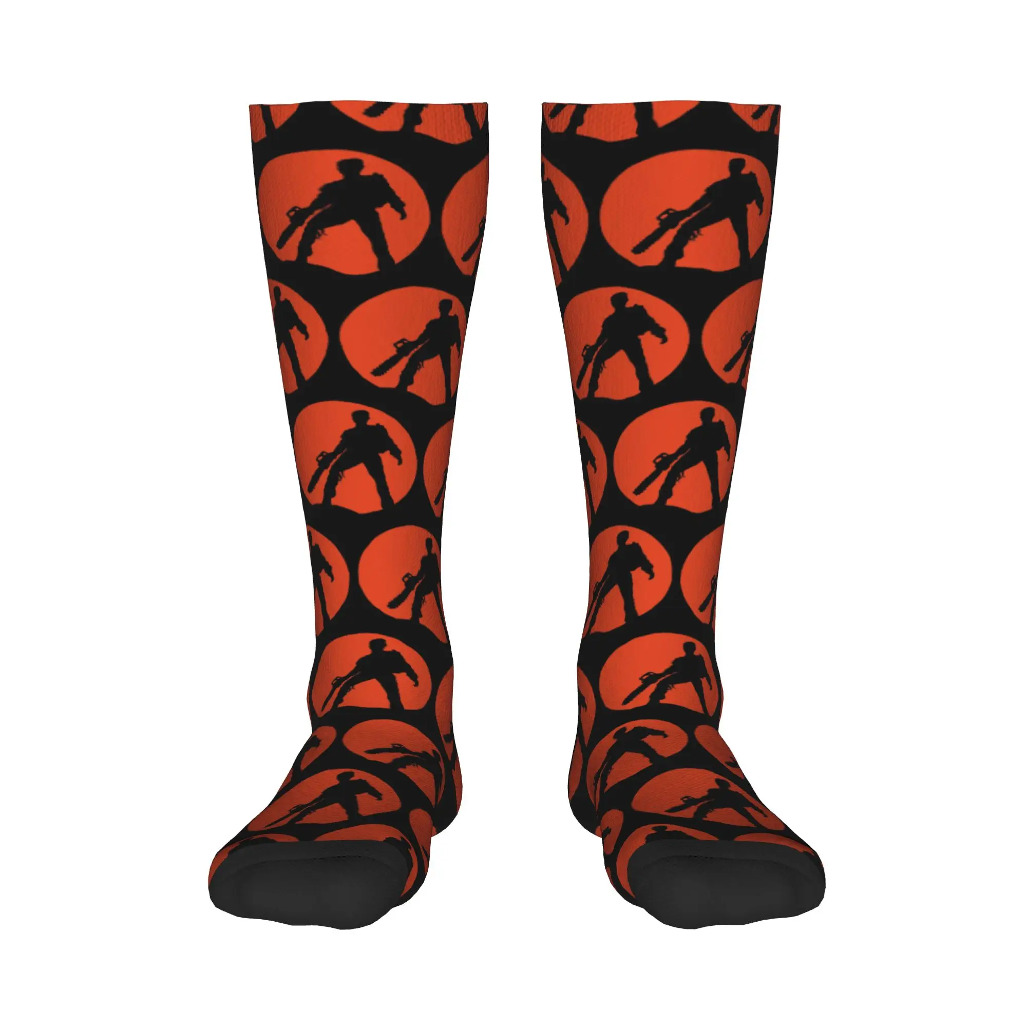All Seasons Crew Stockings Ash vs The Evil Dead (Red) Socks Harajuku Casual Hip Hop Long Socks Accessories for Men Women