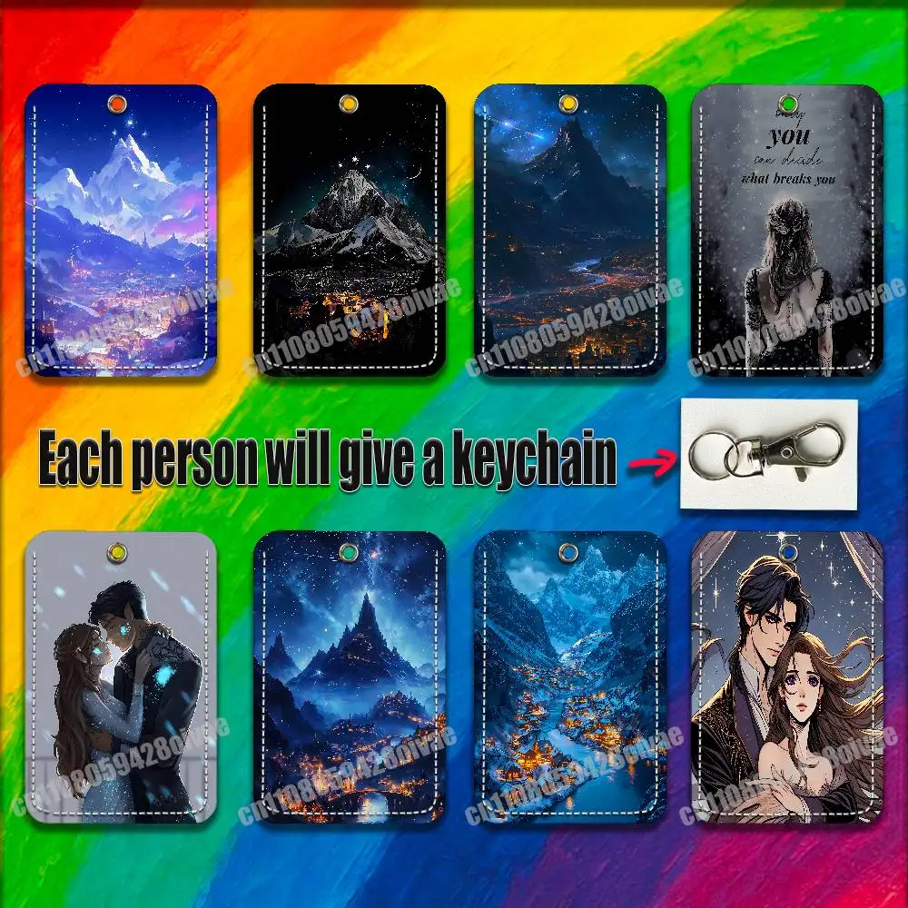 Acotar A Court of Mist and Fury For ID Clips Credit Bank Bag Bus Meal Card Holder Cover Pocket Decoration Keychain