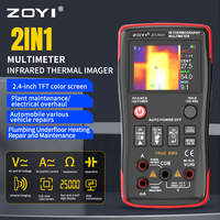 ZOYI ZTR01 2in1 Thermal Imager AC/DC Current Voltage Multimeter IR Camera -20℃ to 550℃ Floor Pipeline Heating Electronic Inspect