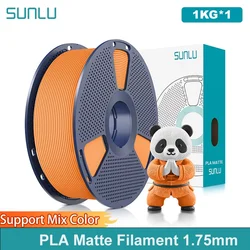 Нить PLA матовая SUNLU, 1 рулон, 1,75 мм, 1 кг, катушка (фунта), гладкая матовая отделка, аккуратно намотанная нить, подходит для большинства принтеров FDM