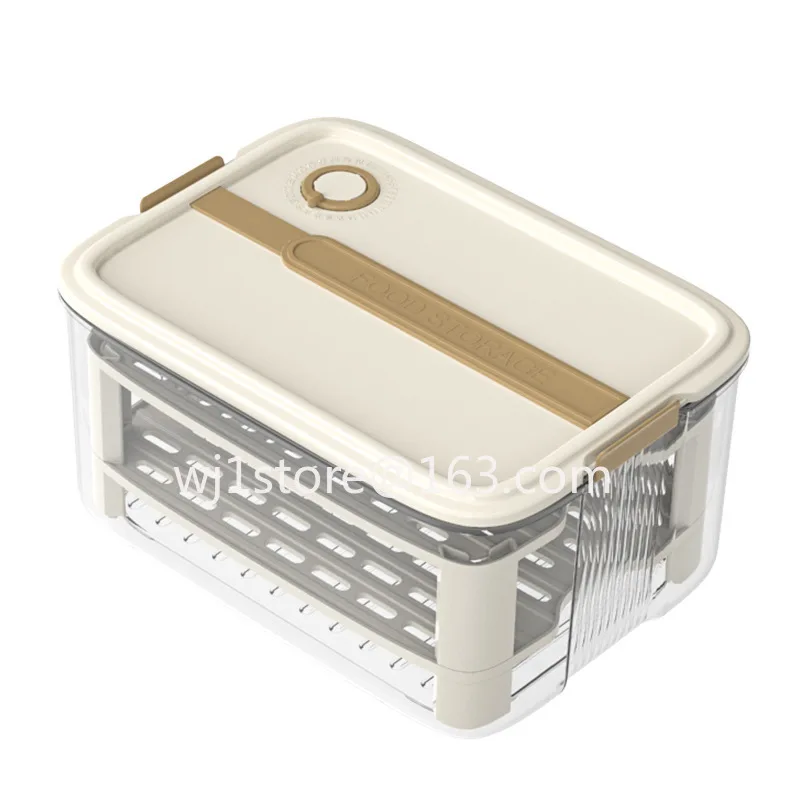 Outdoor Picnic Snack Fruit Storage Box Handheld Fresh-Keeping Box Food-Grade Sealed Storage Insect-Proof Dust-Proof Portable