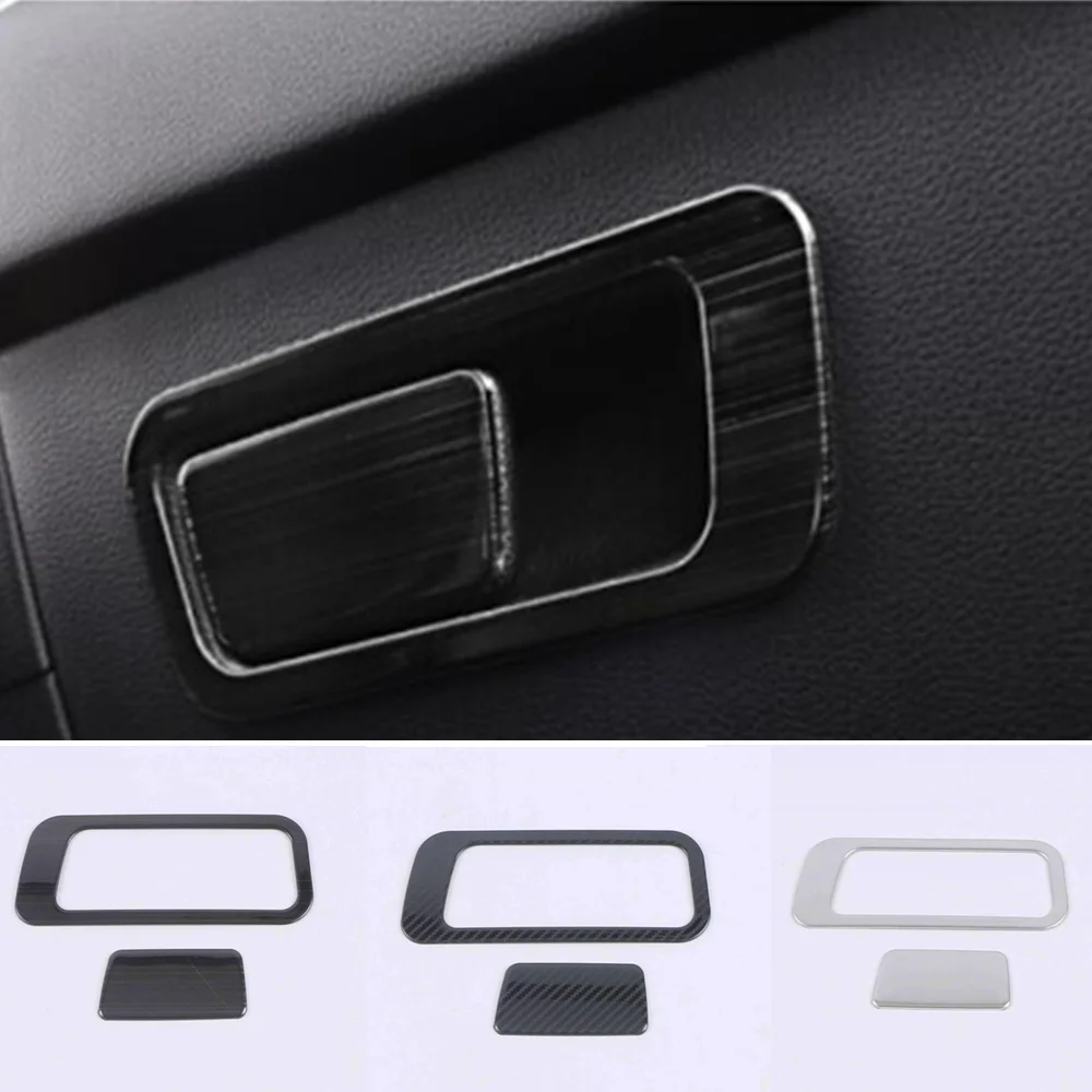 For Hyundai Sonata DN8 10Th 2020 2021 2022 2023 Body Sticker Stainless steel Co-pilot Storage Box Bins Switch Trim Frame 2PCs