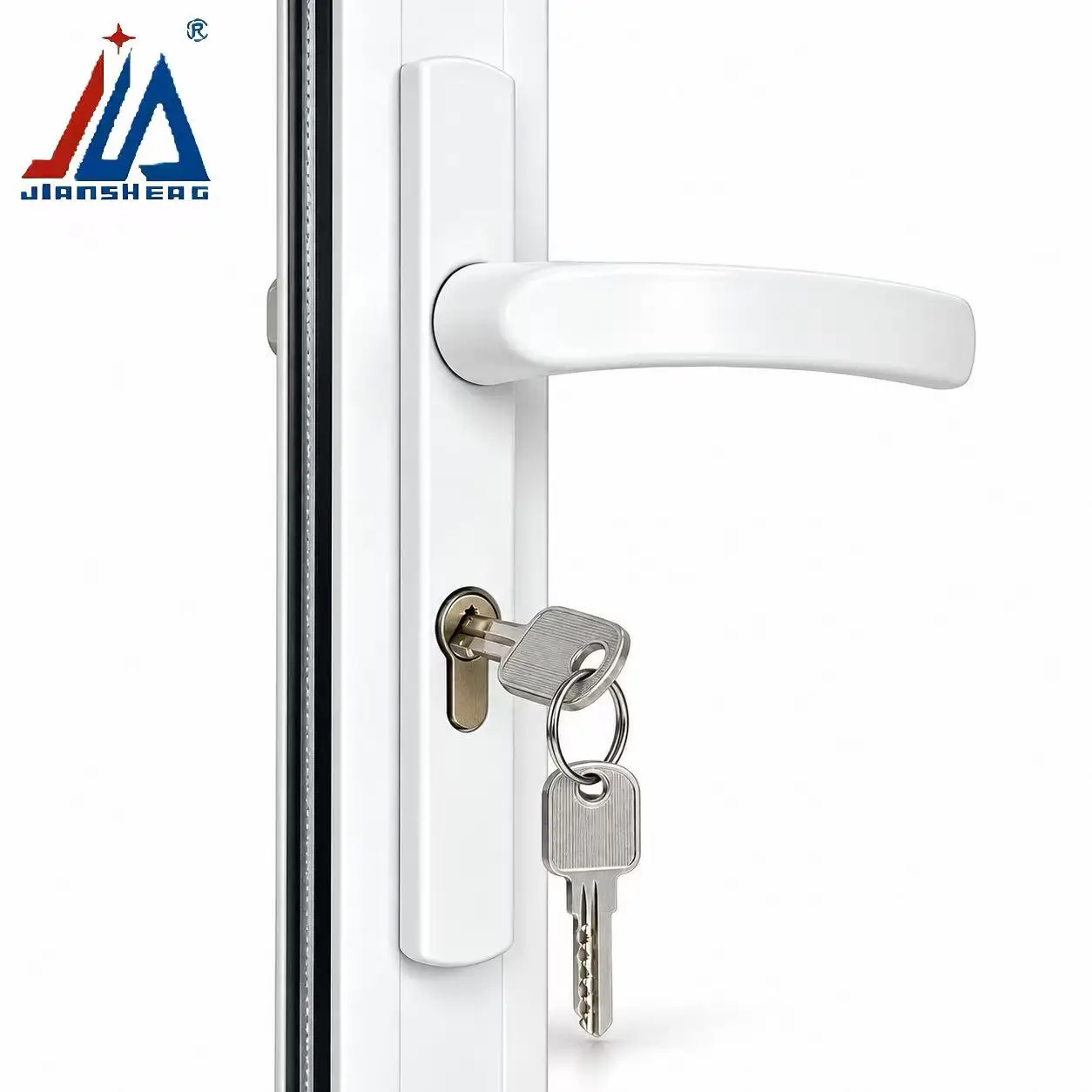 Heavy-Duty Aluminum Alloy Window Door Handle, Universal Ergonomic Lever Handle for Aluminum Window Hardware for Home Replacemen