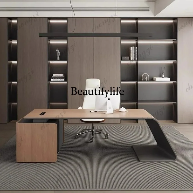 ZZZ Manager Luxury L Shaped Office Desk Conference Designer High Quality Unique Boss Desks Reading Customized Escritorio