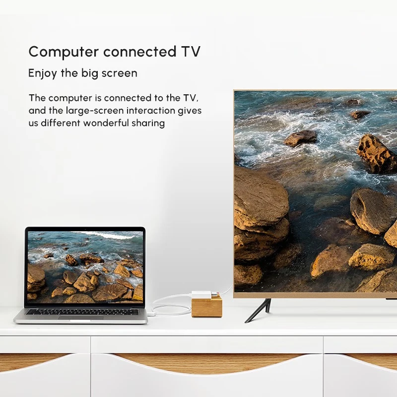 Convertitore UGREEN da HD-MI a AV Convertitore audio video adattatore AV a HD-MI 1080P