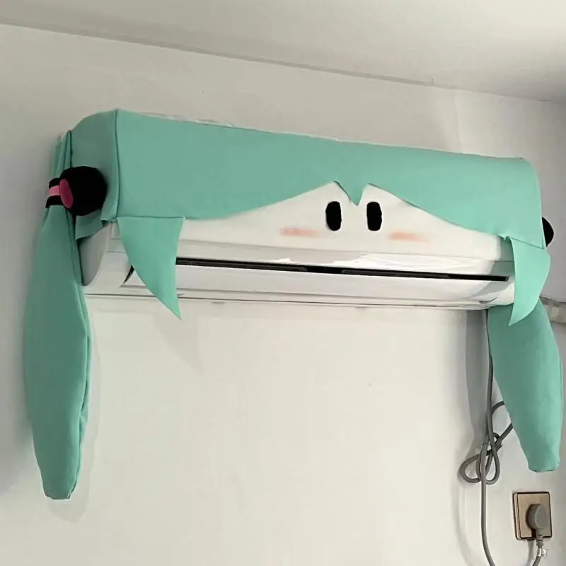 hatsune-miku-capa-de-ar-condicionado-super-fofo-verde-auto-pintado-em-po-blush-capa-de-ar-condicionado-anime-presentes-perifericos