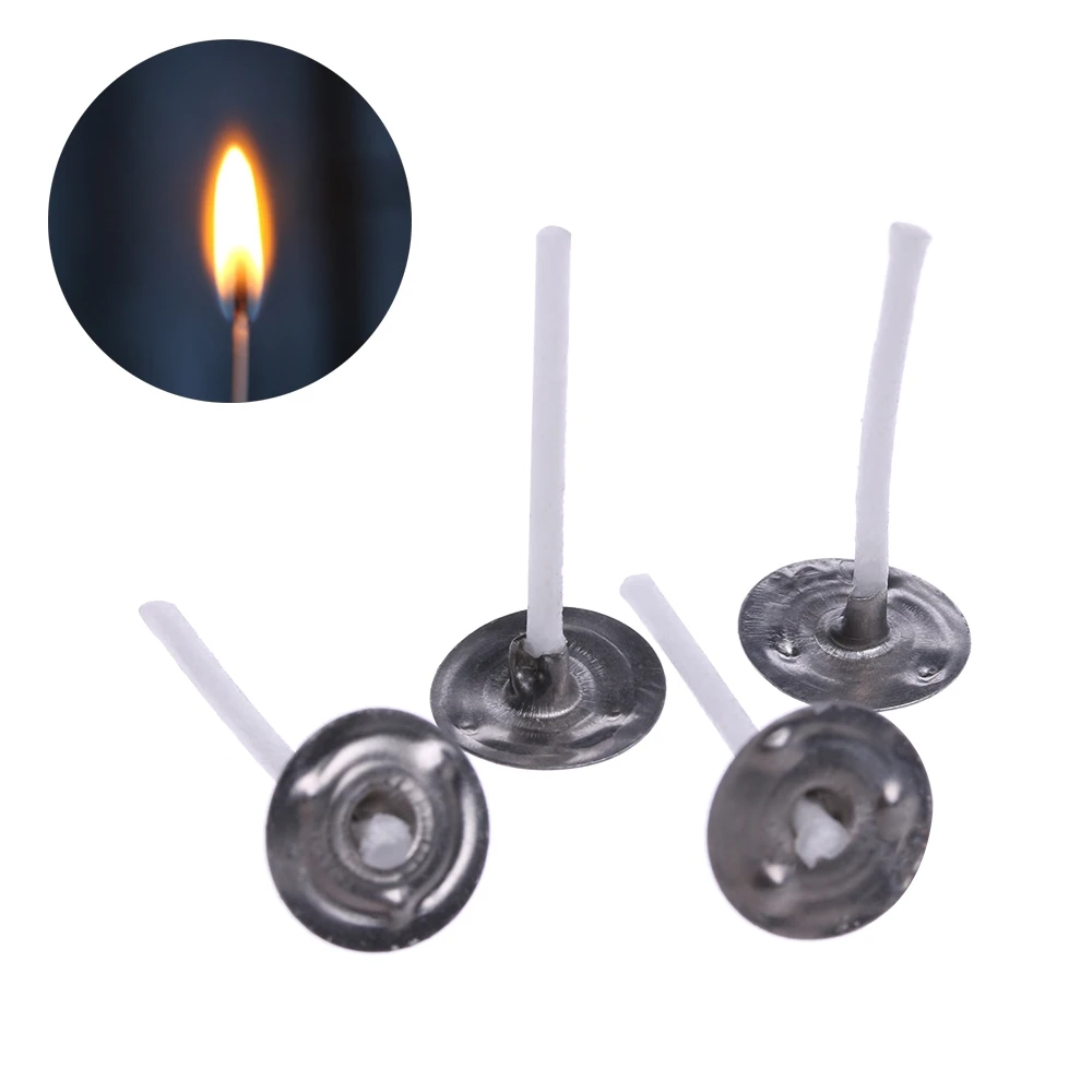 Smokeless 100Pcs Birthday Core Candle Making Mold Candles Wick Home Decor Party Supplies Candle Sustainer