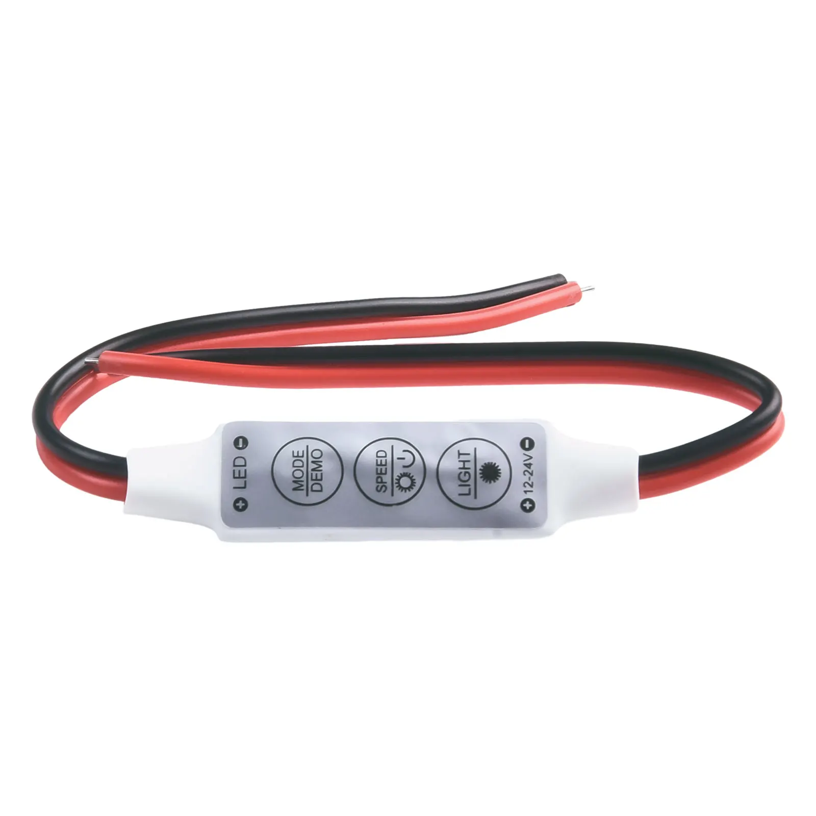 On/Off Switch LED Strip Light Dimmer 12V Mini Controller 5 Dynamic Modes Compact Size Wide Application Easy Operation