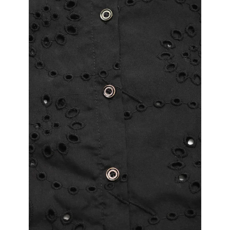 2025年秋新作 無地レース切り替えシャツトップス レディース