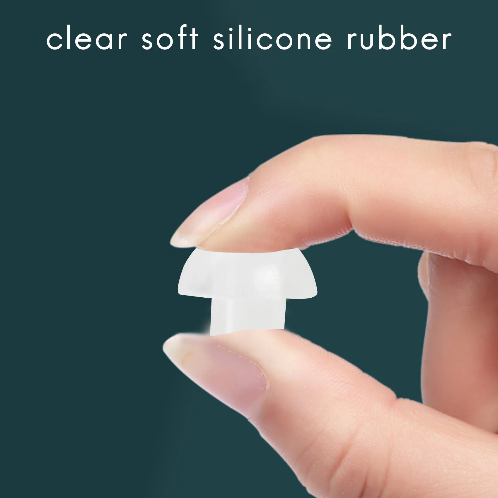 Stylish-20Pcs ซิลิโคนหูฟังชนิดใส่ในหูเห็ด Eartip หูฟังสําหรับวิทยุหูฟังชุดหูฟัง