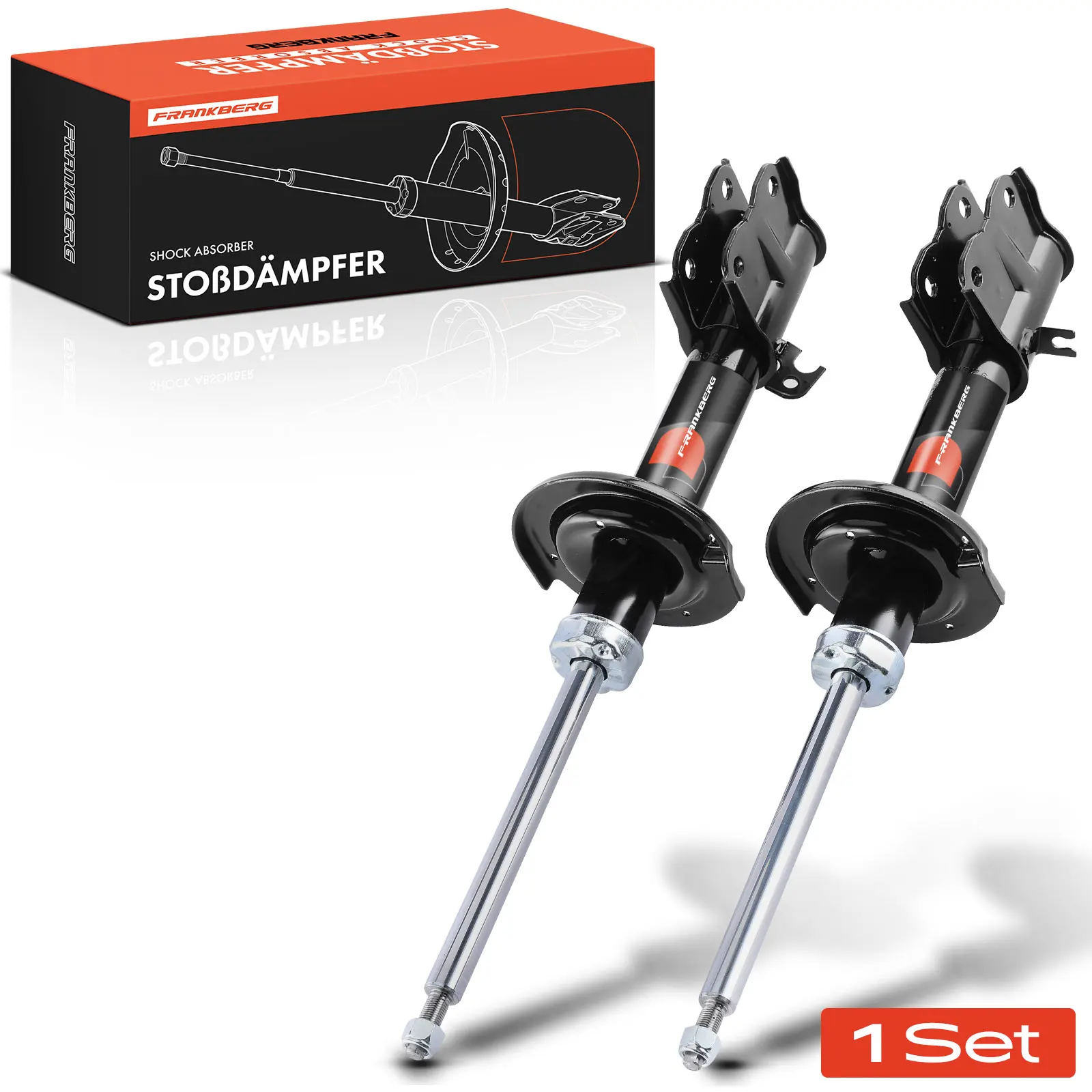 Amortisseur avant Frankberg 2x pour Mitsubishi Colt VI Z2A Z3A 1.1L 1.3L 1.5L 2004-2012 3338016 4060A093 3338017