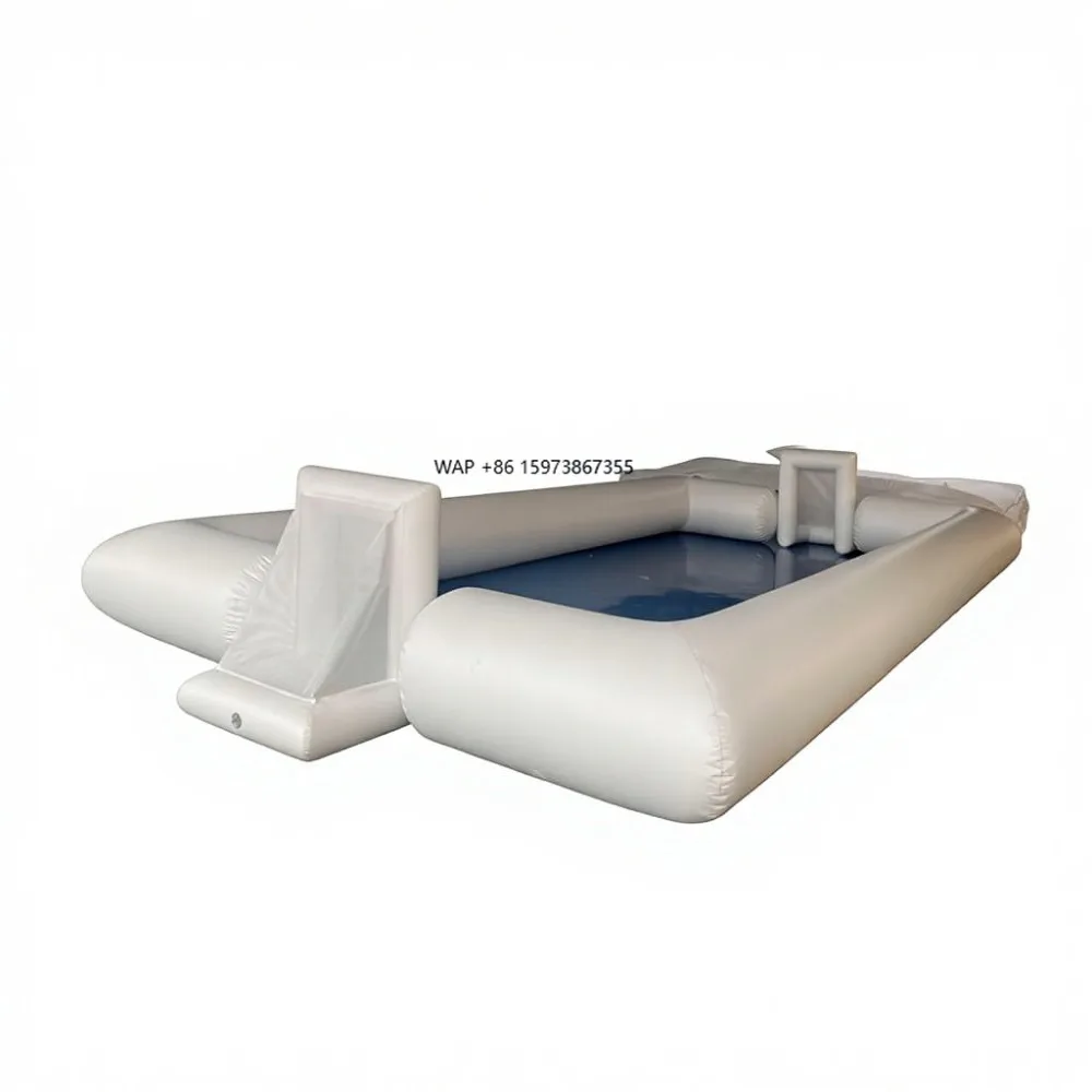 Outdoor playground inflatable PVC football field and bubble football match soap football field