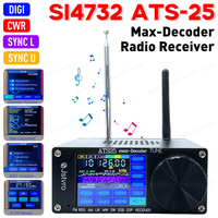 SI4732 ATS-25 Max-Decoder Radio Receiver 2.4 Inch 4.16 Adds CW RTty Decoding Function FM RDS AM LW MW SW SSB DSP Receiver
