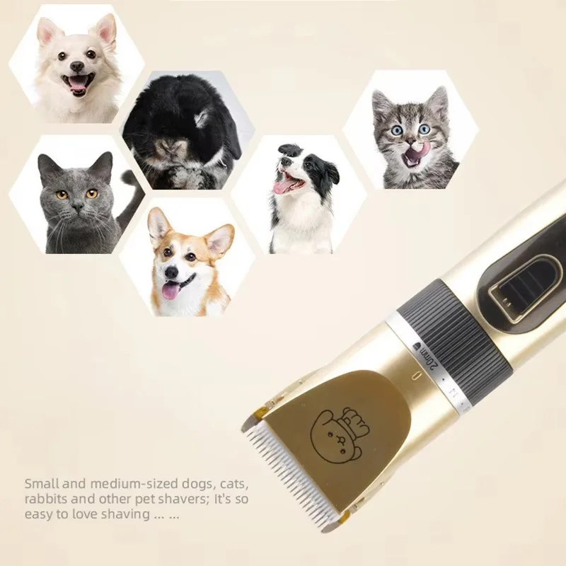 Pet Beauty Set Pet Electric Clippers for Dog and Cat Shaving Pet Hair Trimmer Electric Shaver with Comb Nail Clippers File